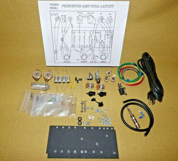 TWEED PRINCETON 5F2A PARTS kit, Fender Clone, Belton sockets, Switchcraft,  DIY